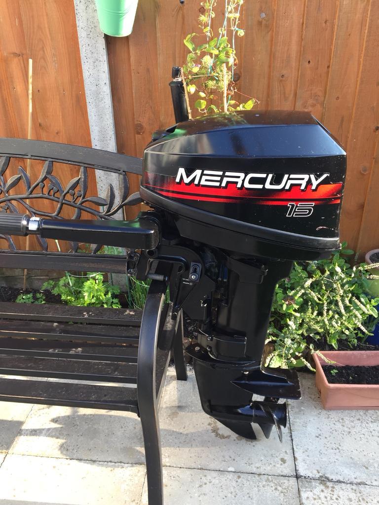 Mercury 15 hp 2 stroke short shaft outboard | in Stanway, Essex | Gumtree