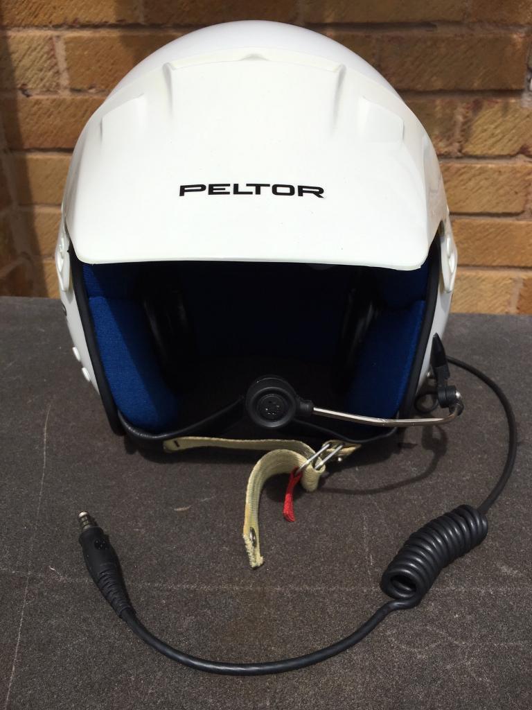 PELTOR OPEN FACED RALLY MOTORSPORT HELMET INTEGRATED RADIO