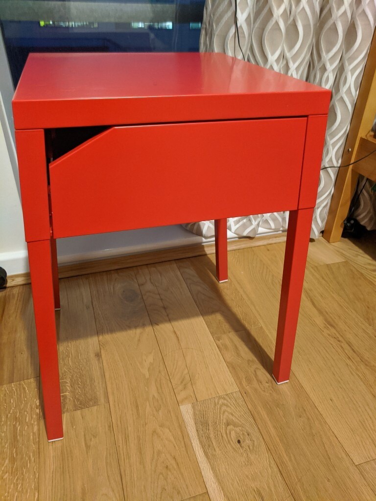 IKEA SELJE bedside table red in Cambridge, Cambridgeshire Gumtree