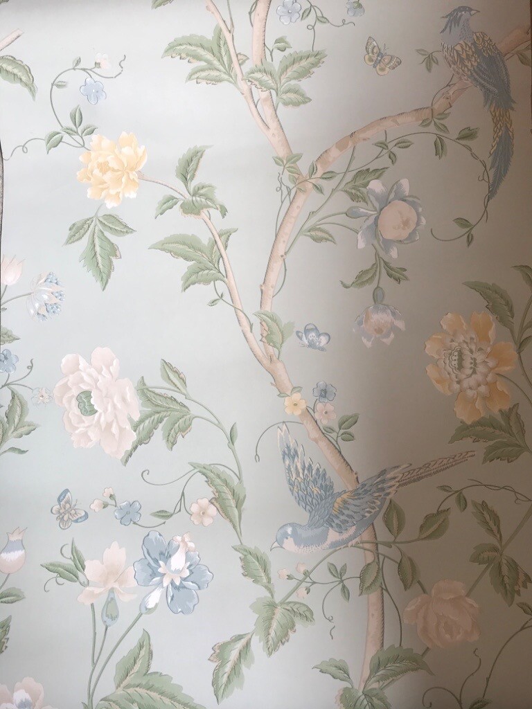 Laura Ashley Summer PalaceEau de Nil Wallpaper in Neyland