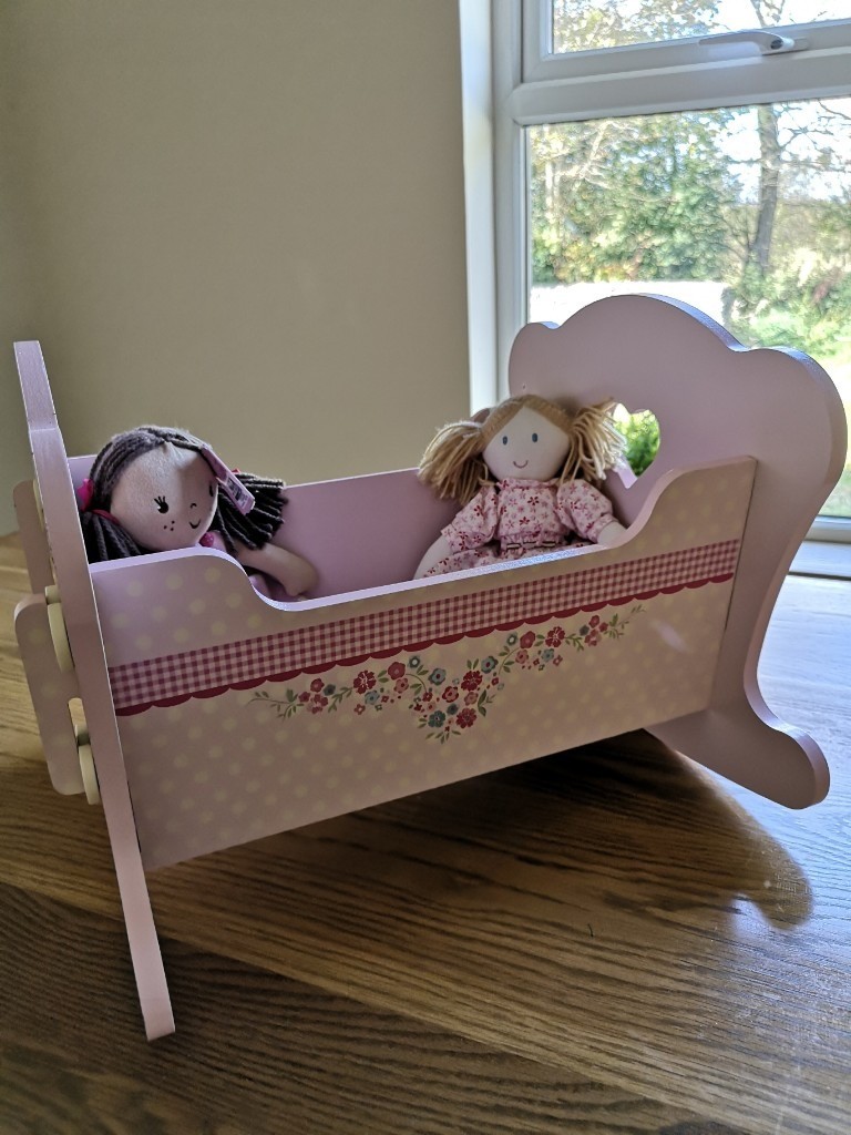 Wooden Rocking Dolls Cradle / Bed / Crib in Crumlin, County Antrim