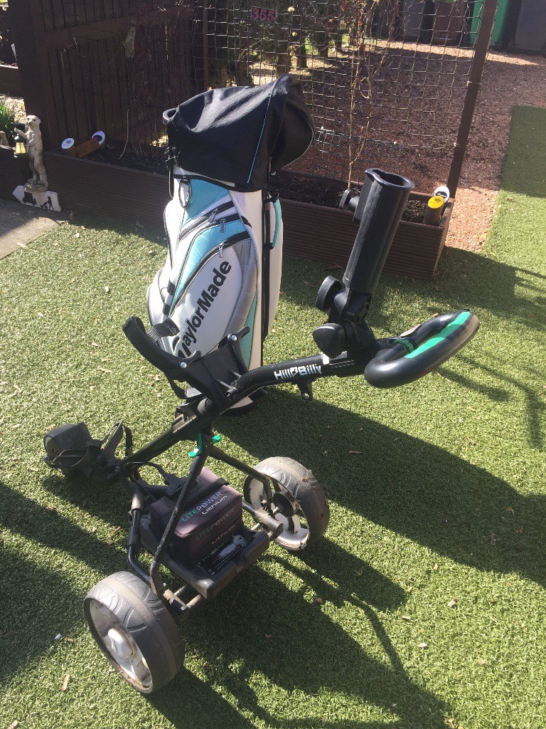 Hillbilly electric golf cart/Lithium battery 36 hole. Complete with cart bag in Glenrothes