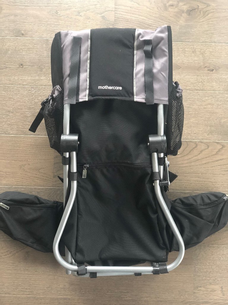 Mothercare baby carrier backpack, black, ideal for hiking in Elephant