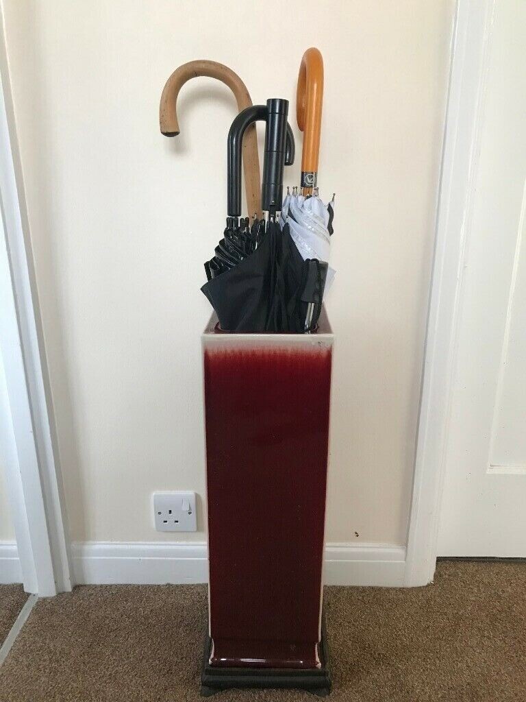 Red Ceramic Umbrella Holder | in Swanley, Kent | Gumtree