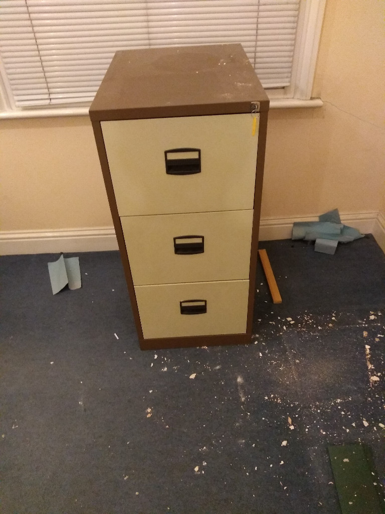 3 drawer filing lockable (with key) in Colchester, Essex