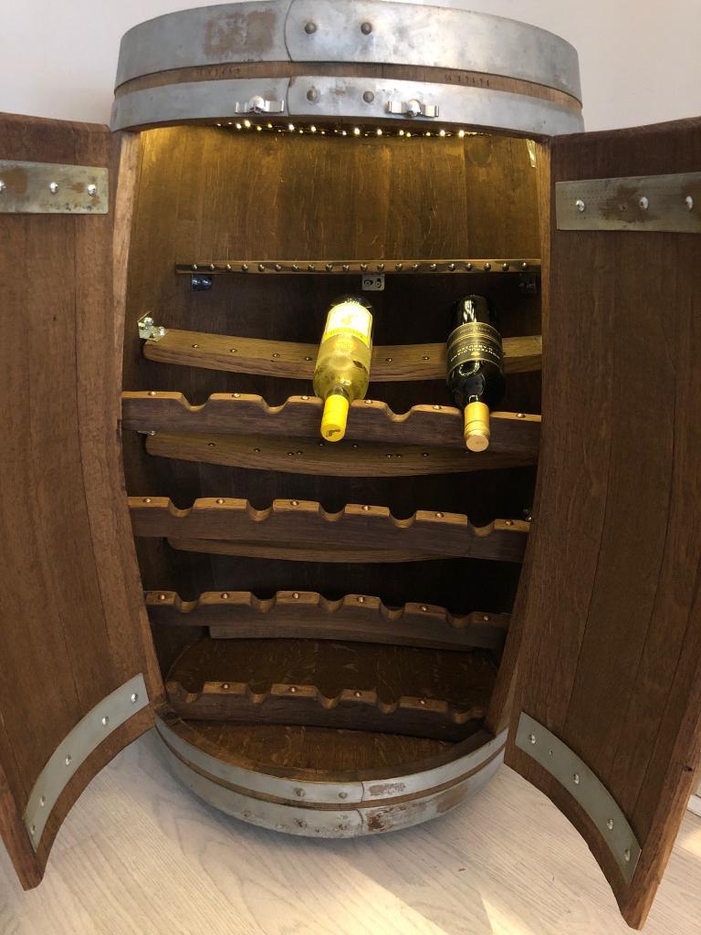 Whisky Barrel Drinks Display Cabinet In Grangemouth Falkirk