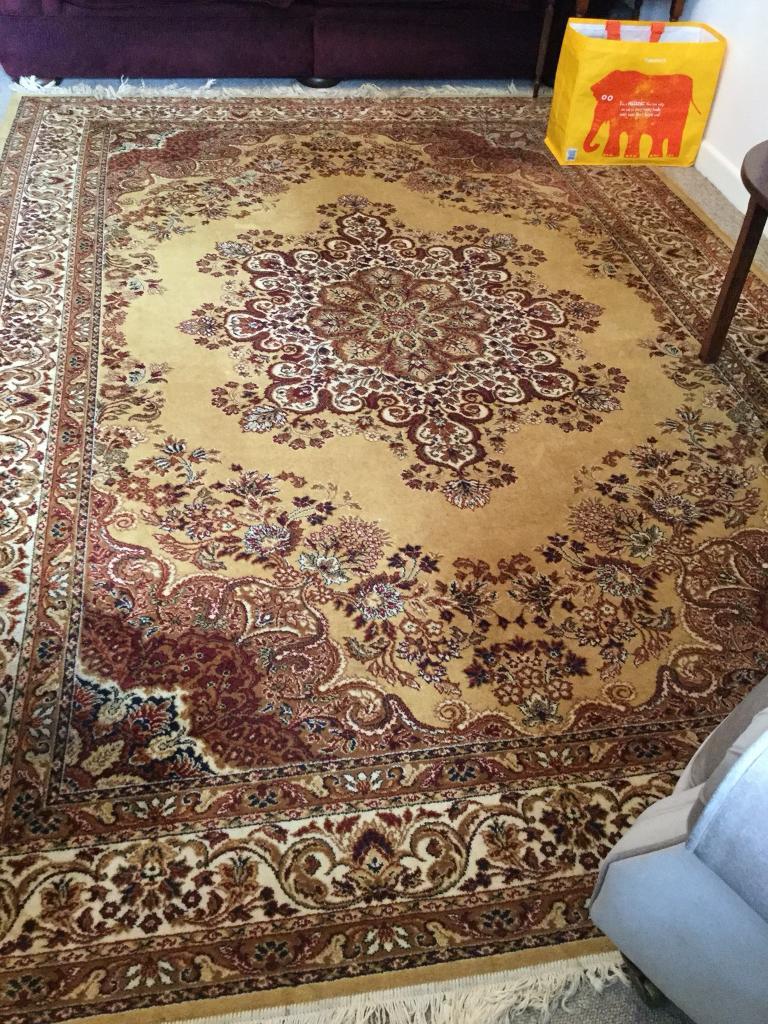 Large Gold Persian Rug 3m L by 2m W in Torquay, Devon Gumtree