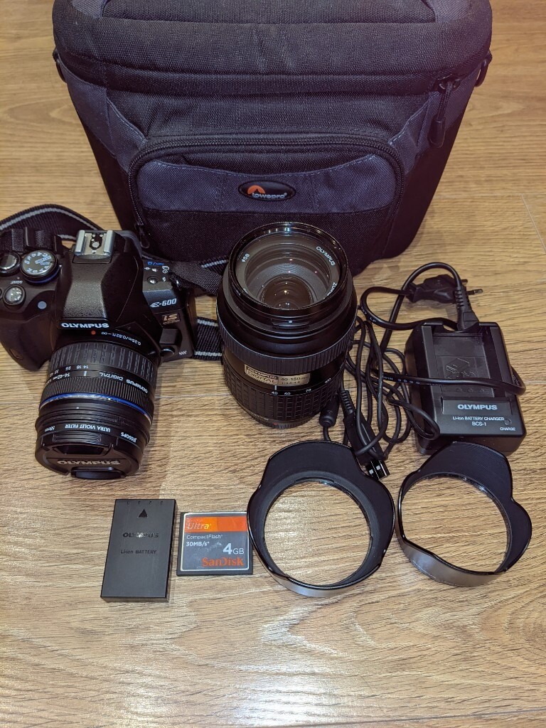 Olympus E 600 Dslr Camera Two Lenses And Equipment In Sheffield South Yorkshire Gumtree