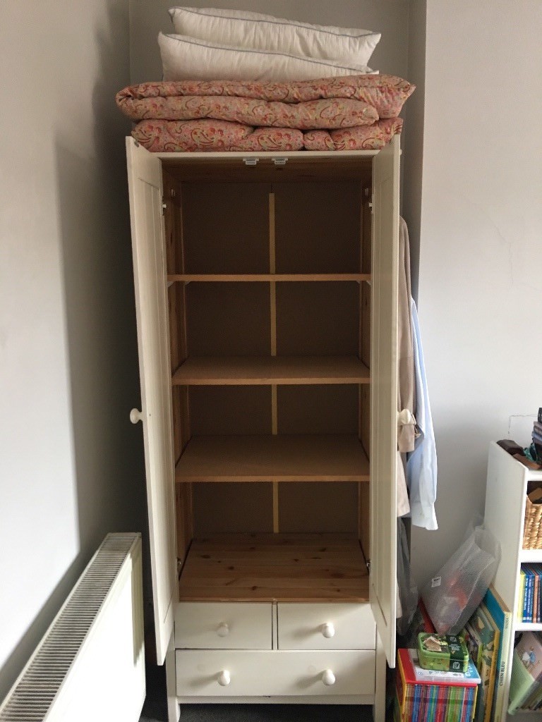 Painted Wardrobe Linen Cupboard In Leamington Spa Warwickshire