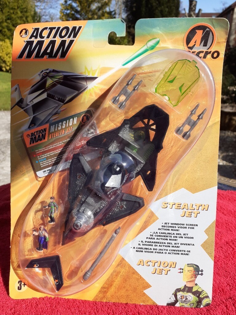 RARE NEW Vintage Action Man Stealth Jet Micro Playset in Thornhill