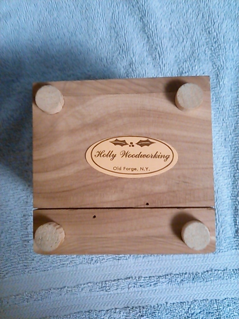 Vintage Cedar Safe Bank, Old Forge,NY