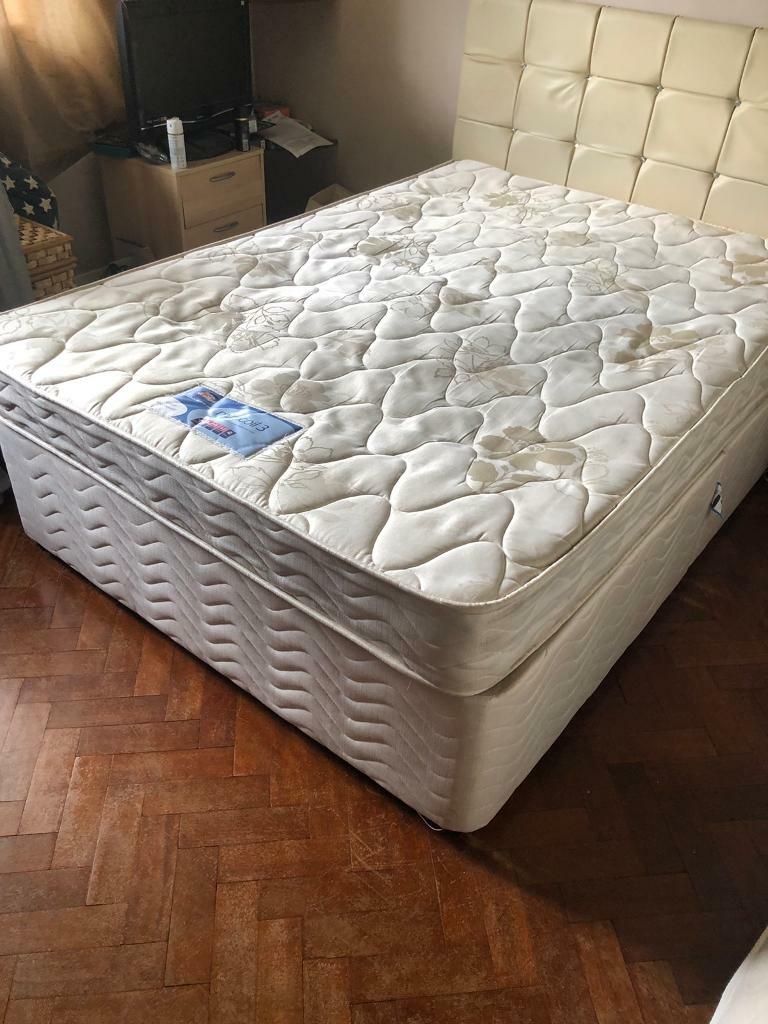 Silentnight Double Bed with Miracoil 3 mattress & headboard included