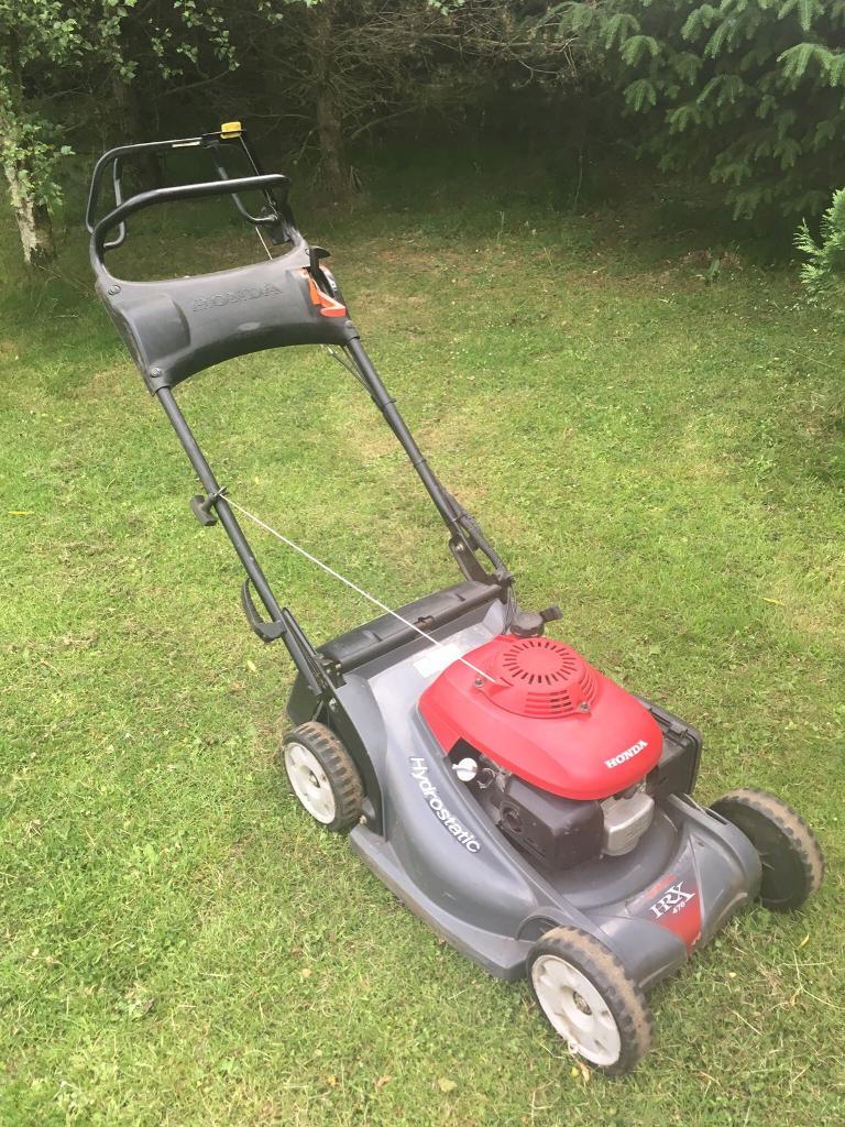 Used Honda HRX476 hydrostatic drive rotary mower for sale. in