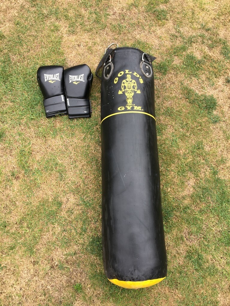 Punch Bag with Pair of Boxing Gloves in Bournemouth, Dorset Gumtree