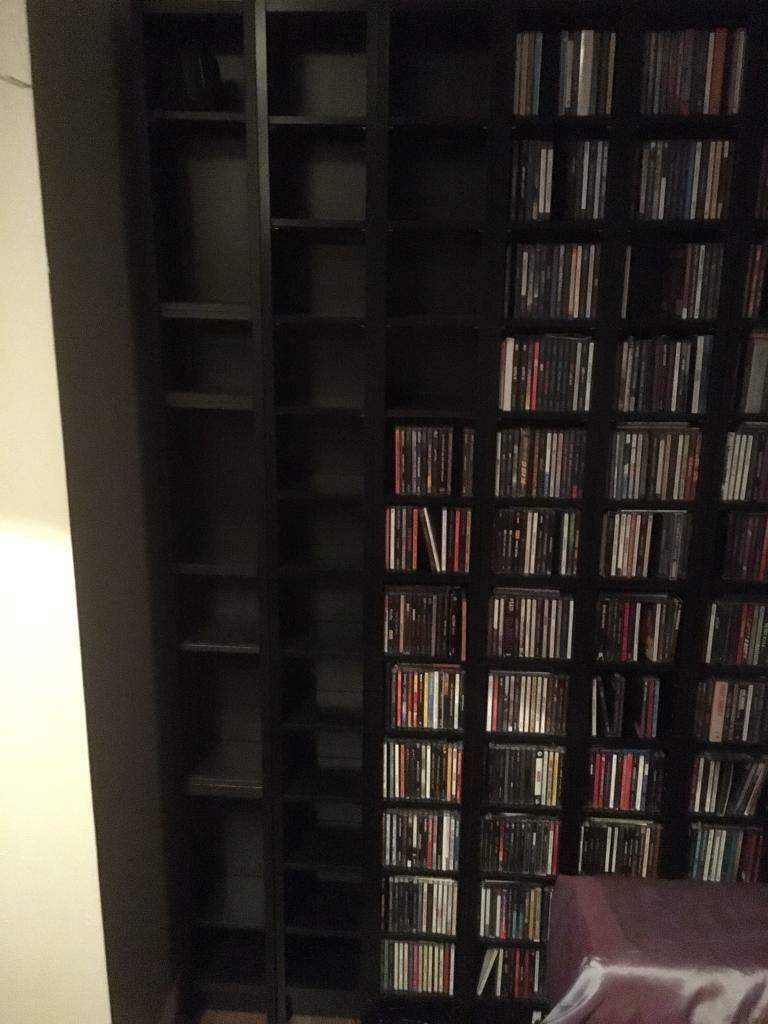 Black IKEA towers for CDs or DVDs Benno Gnedby in Lydd, Kent Gumtree