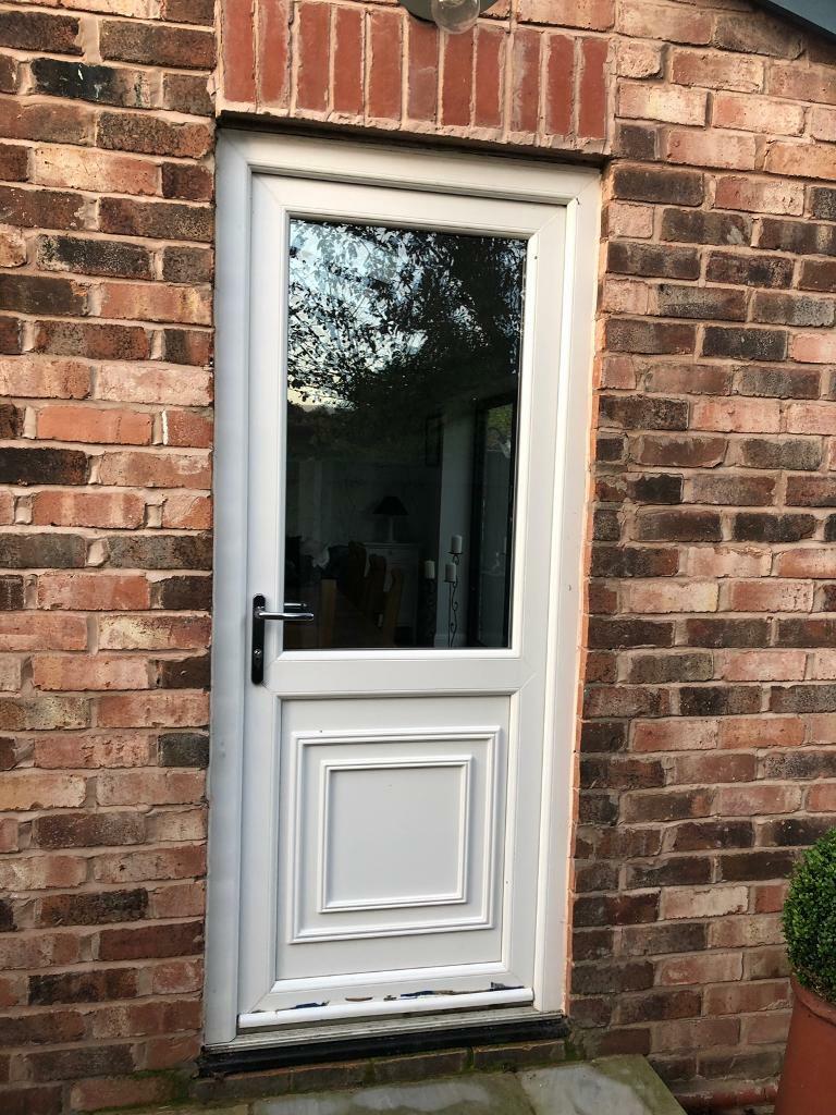 White UPVC Door & Frame in Stockton Heath, Cheshire Gumtree