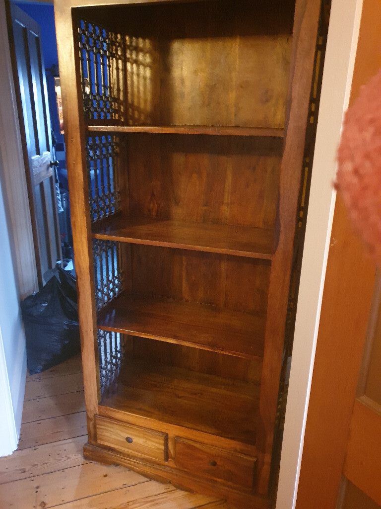Indian Bookcase, Jali sheesham, beautiful bookshelves, solid wood