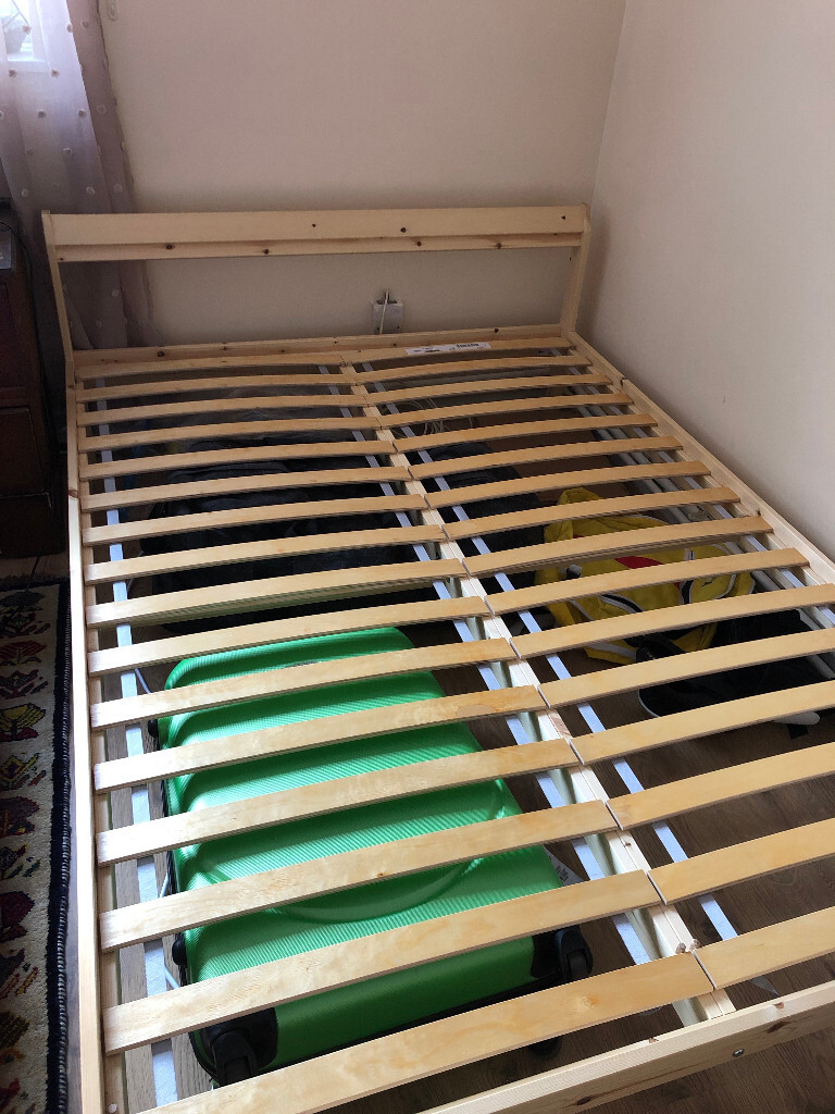 IKEA Neiden double bed frame with Luröy slats in Hackney, London