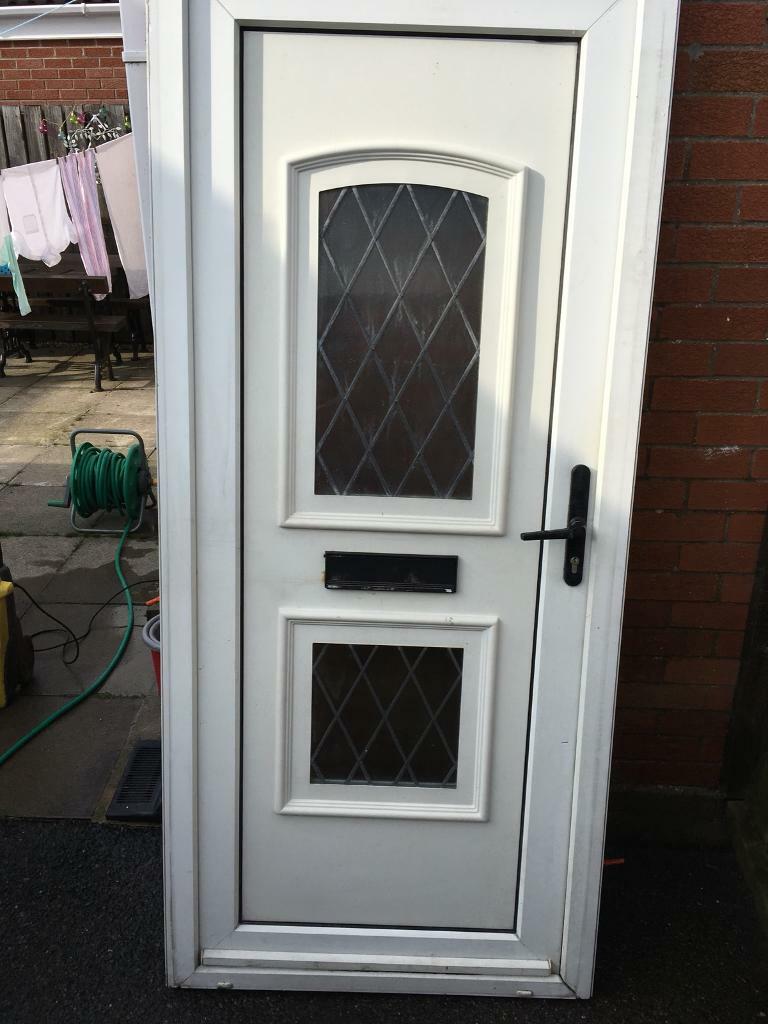 White pvc front door and frame in County Antrim Gumtree