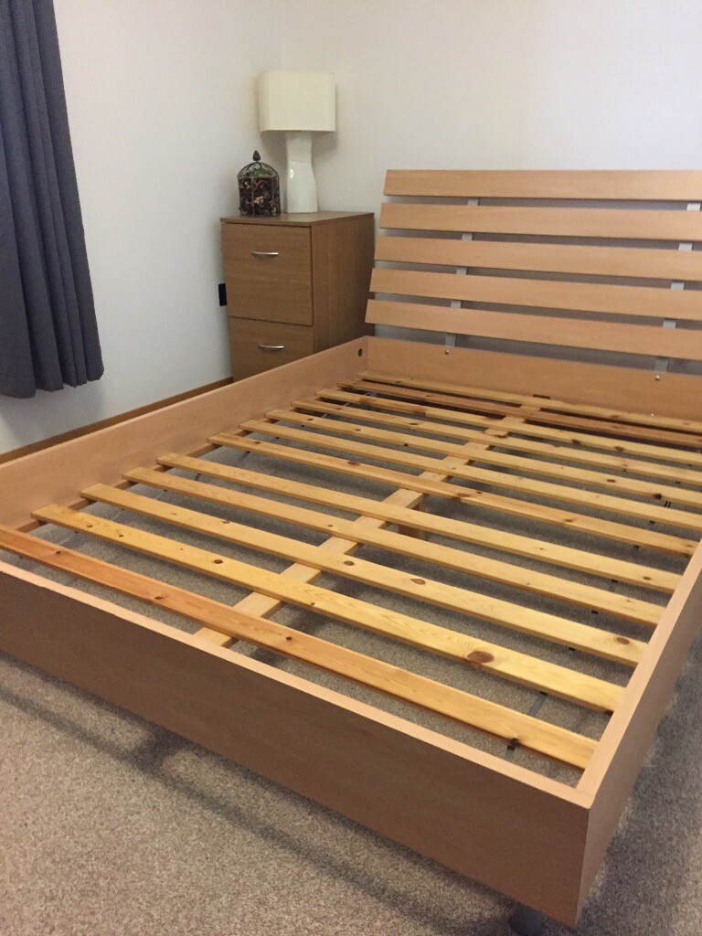 Beech Effect Double Bed Frame Laminate in Claudy, County