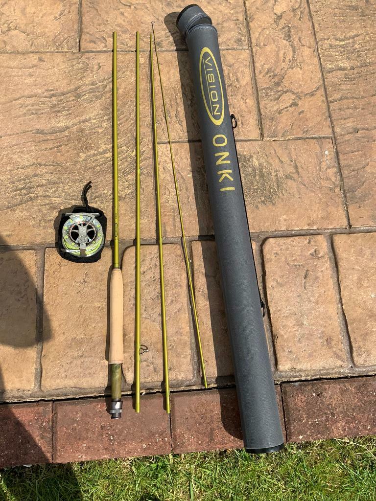 Vision Onki 10’ Trout Fly Rod 4wt. With RS Fly Reel 4wt. c/w line in