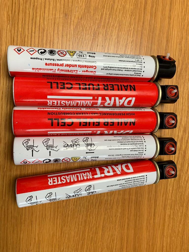 Gas cartridges Dart Nailmaster fuel cell 1st fix nail gun in Exmouth