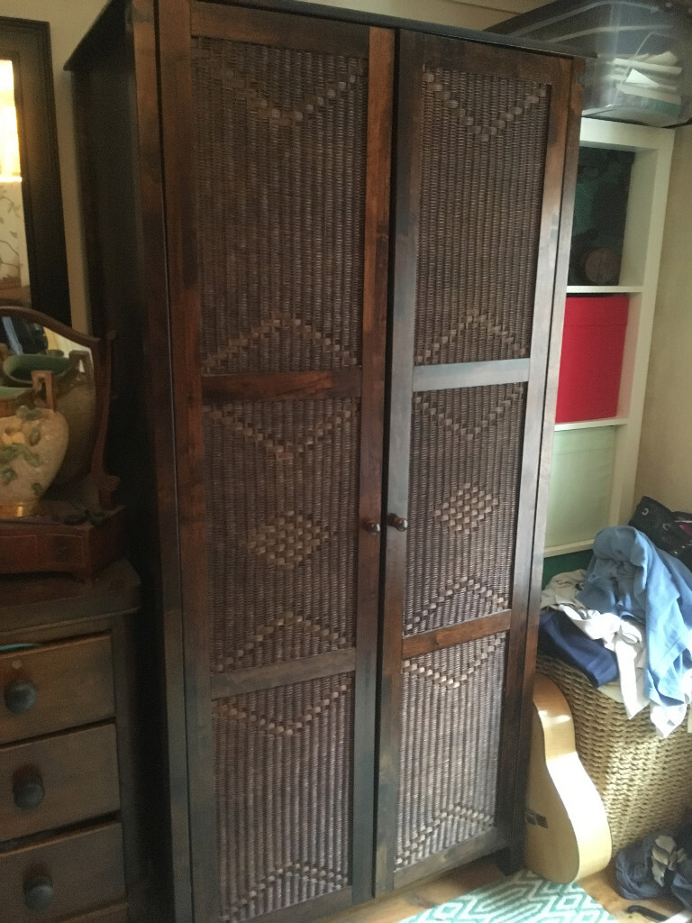 Good Condition Wooden Moroccan Wardrobe In Aylesford Kent