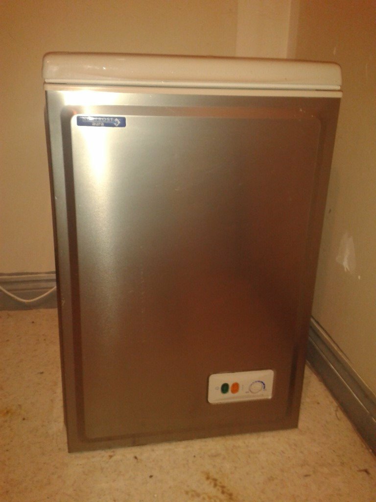Chest freezer, Norfrost Aura. Silver. Height 84cm, Width 54cm, Depth