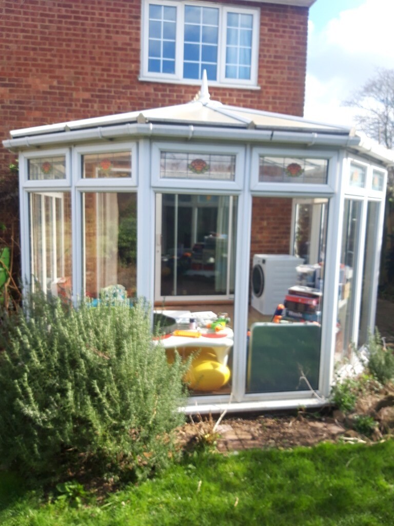 Used Large White UPVC Conservatory 3.3m x 3.6m in Leighton Buzzard, Bedfordshire Gumtree
