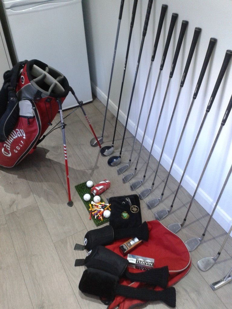 FULL SET JOHN LETTERS TRILOGY GOLF CLUBS + CALLAWAY GOLF BAG + CALLAWAY