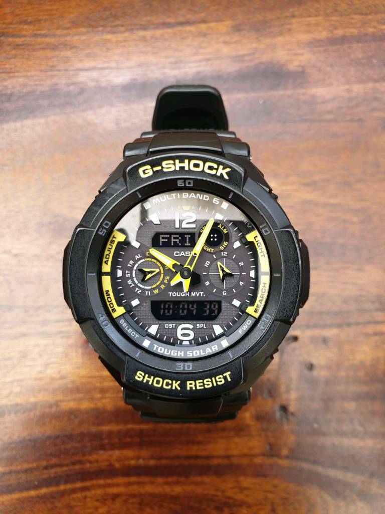 Casio Mens G-Shock Radio Controlled Tough Solar gshock Watch GW-3500B