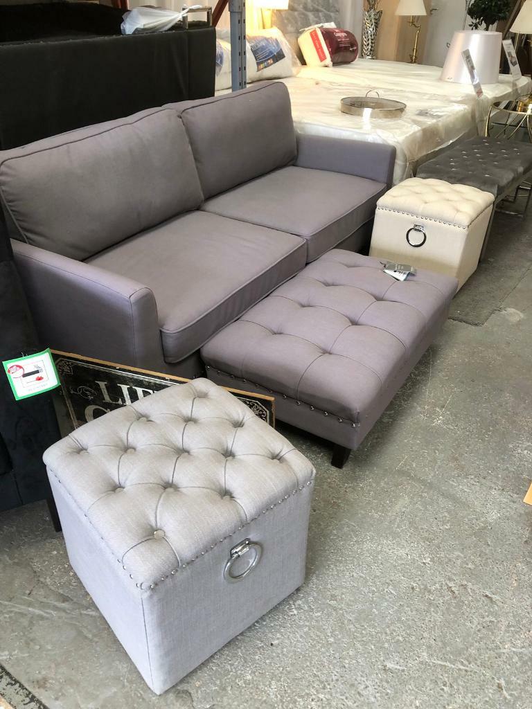 Brand New Regent S Park Sofa And Footstool Over 1800 Worth My