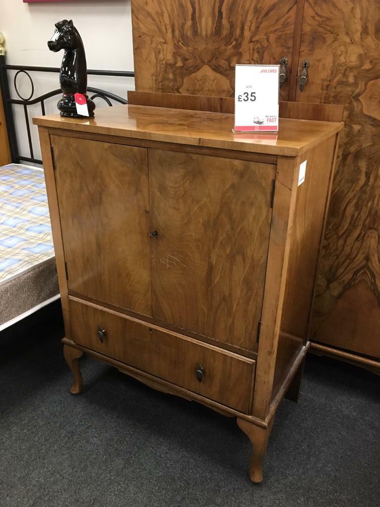 BHF - Dark Wood Tallboy with Lock | in Clydebank, West Dunbartonshire