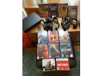 Sony ps2 model a scph-50003 console bundle &12 games & buzz tv quiz game and controllers & 8mg card 