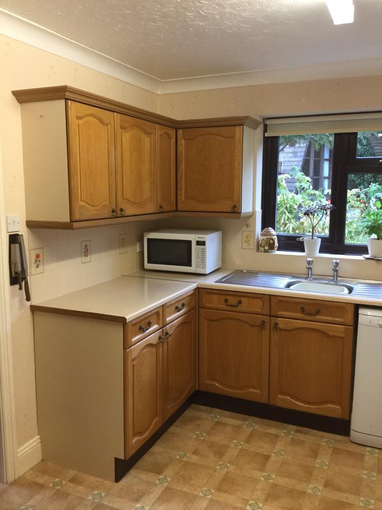 Light Oak kitchen units.....wall and base in Yeovil, Somerset Gumtree