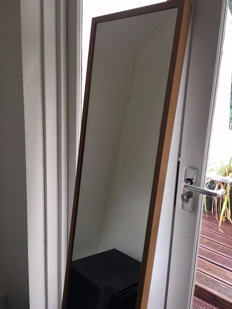 Great condition Ikea natural wood full body mirror in Angel, London
