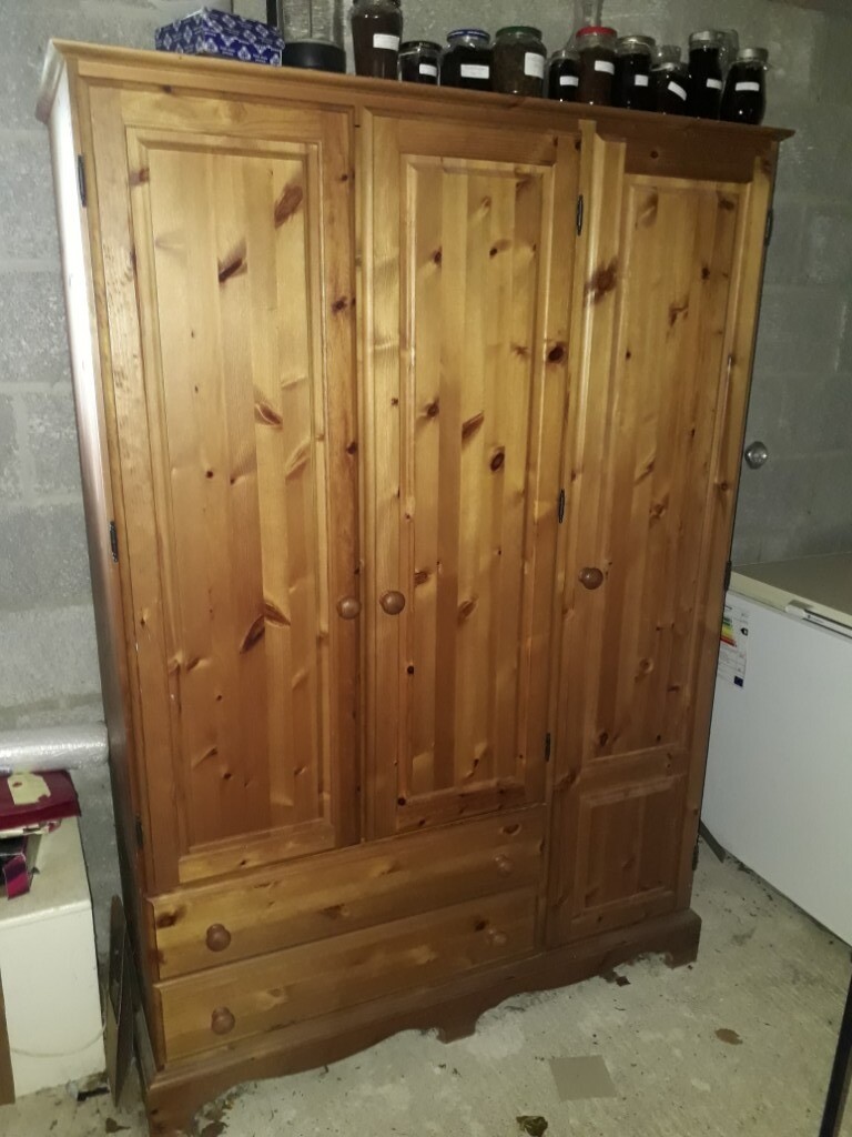 Dark Pine Wardrobe In Yelverton Devon Gumtree