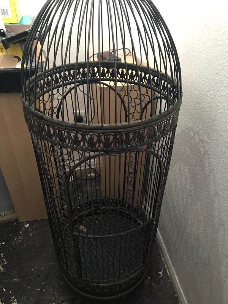 Vintage wrought iron bird/parrot cage in Bulwell, Nottinghamshire