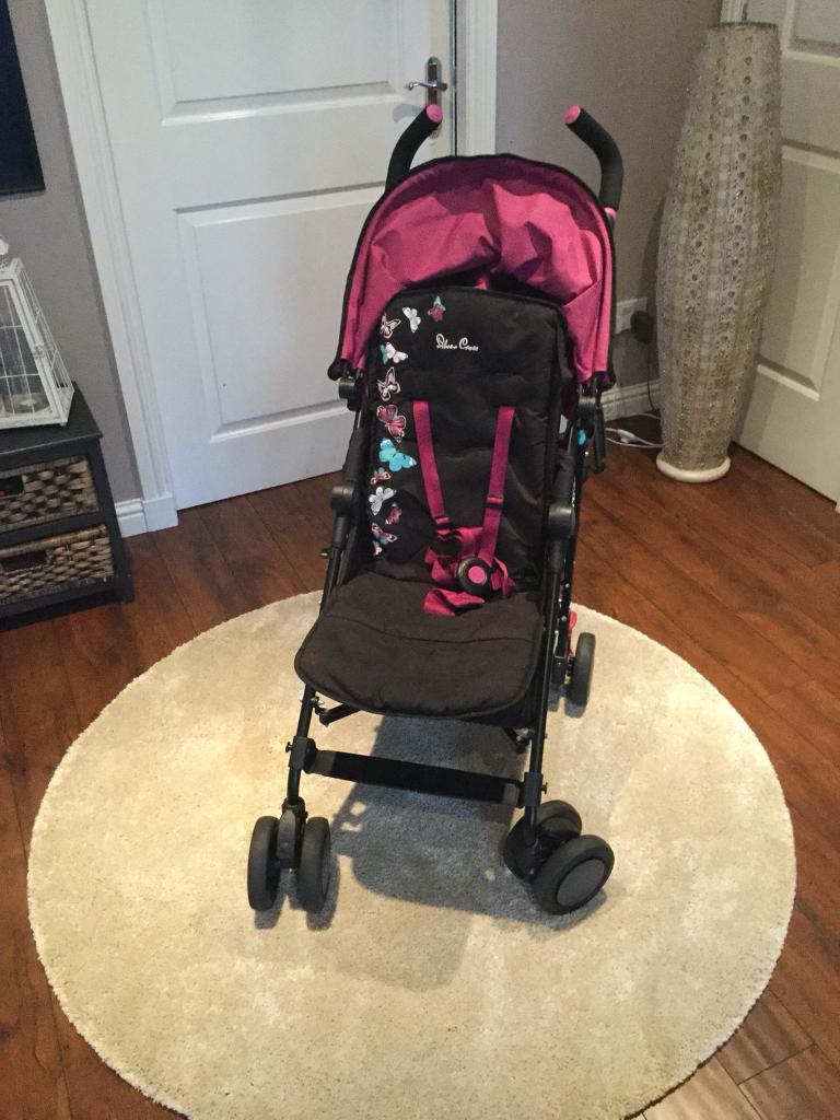 Silver Cross Pop Stroller with butterfly design in East Kilbride