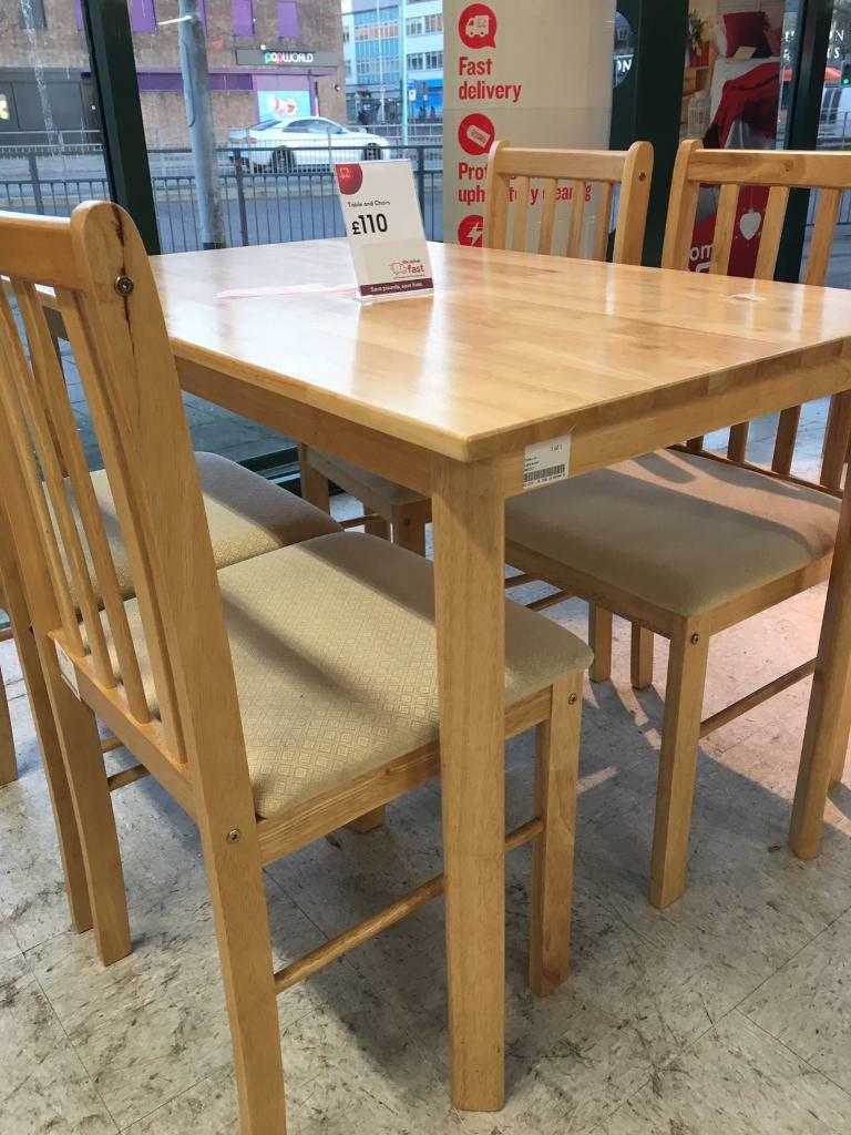 BHF Light Wood Dining Table and 4 Chairs in Plymouth, Devon Gumtree