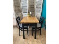 Lovely vintage kitchen table with two chairs - local delivery