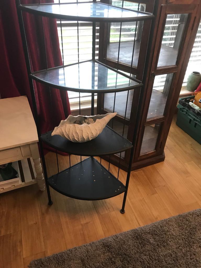 Black metal corner display unit in Greenisland, County Antrim Gumtree