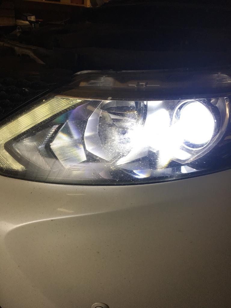 Nissan Qashqai LED headlight bulb upgrade in Newton Aycliffe, County