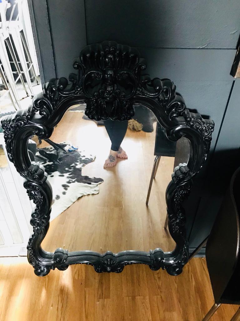 Large ornate black mirror in Caerau, Cardiff Gumtree
