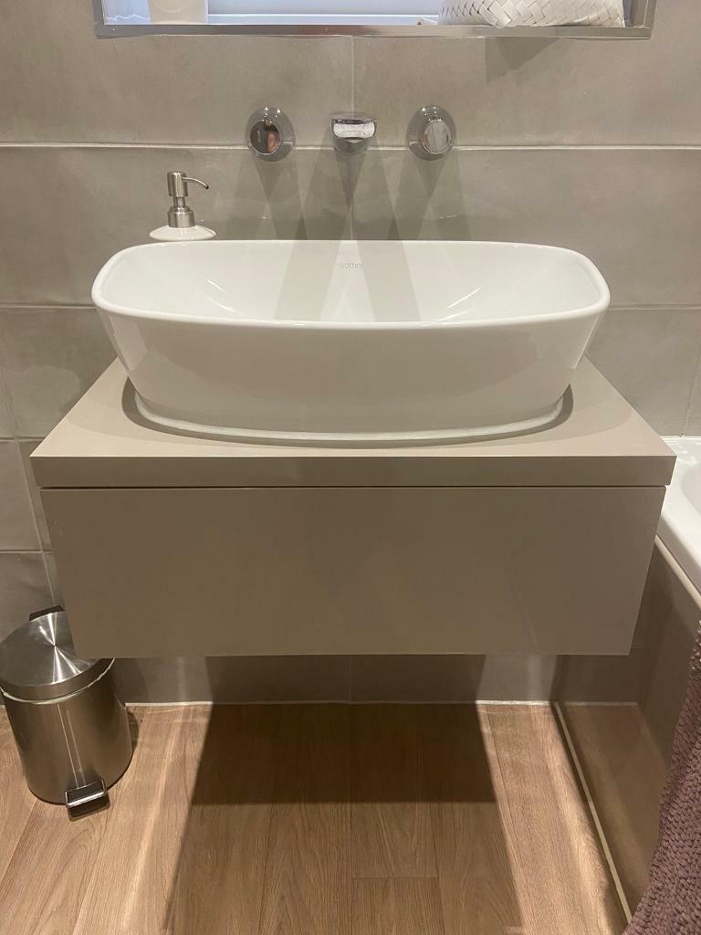Ideal Standard sink vanity unit High Gloss Mocha | in Chesterfield, Derbyshire | Gumtree