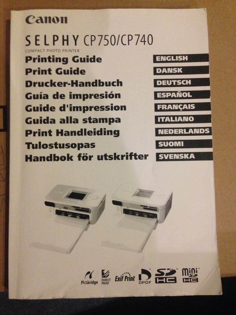 Canon Selphy CP740 photo printer