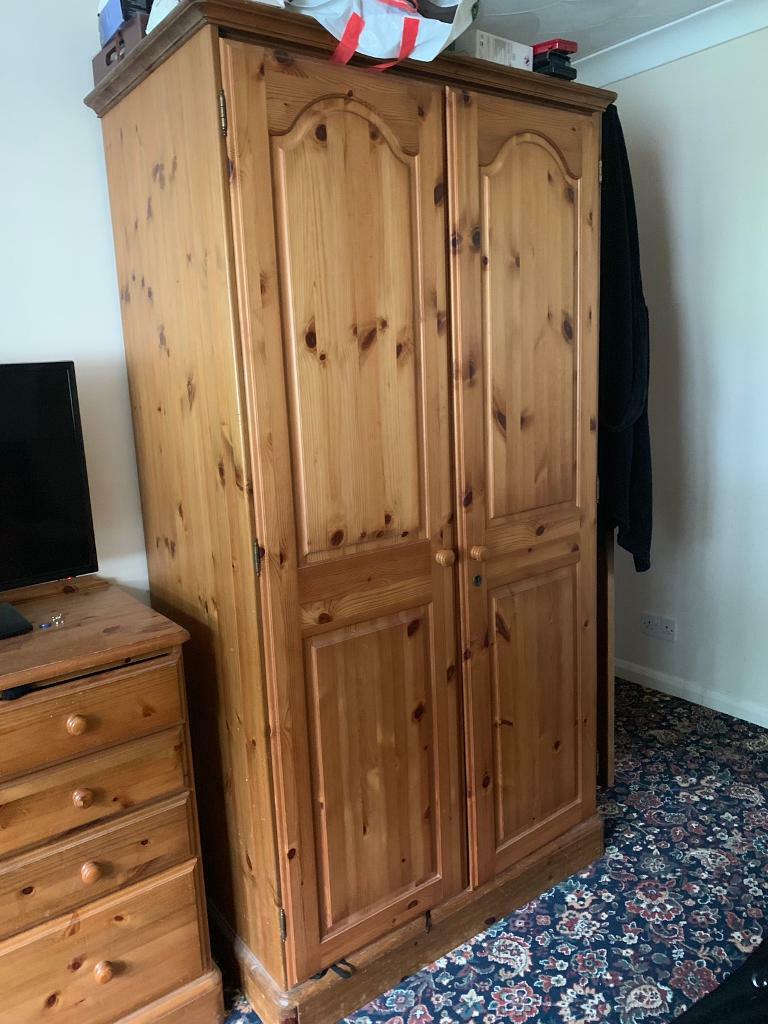 2 Solid Pine Wardrobes For Sale In Poole Dorset Gumtree