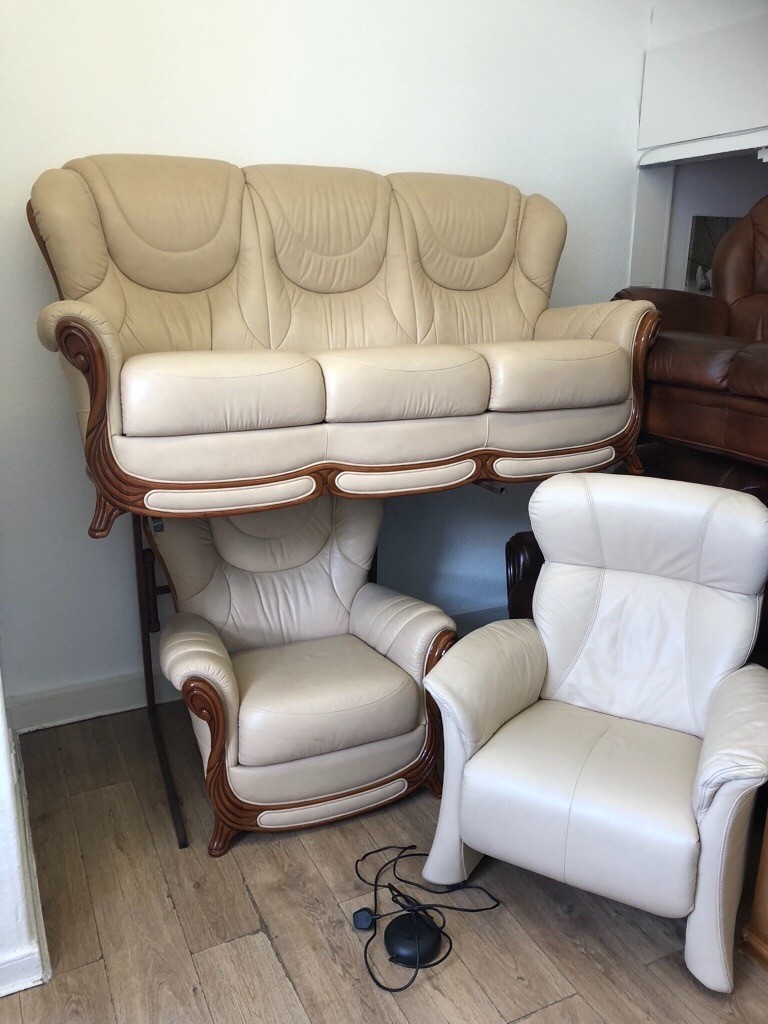 Ex gillies quality second hand leather suites choice of 19 in