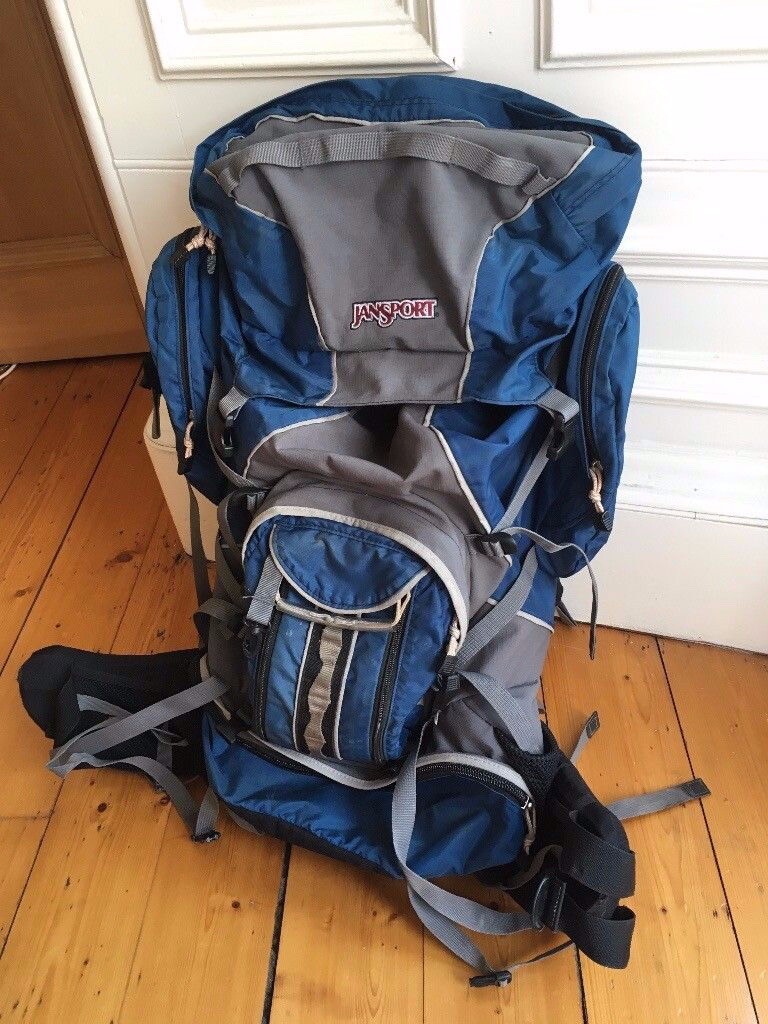 JanSport Rockies 100L Internal Frame Hiking Backpack in Haymarket