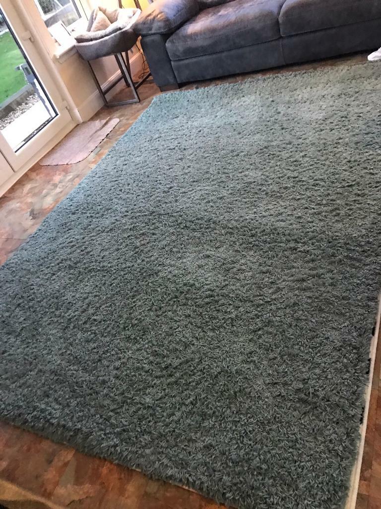 Duck Egg Blue Shaggy Rug in Dundee Gumtree